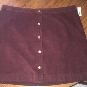 NWT Corduroy skirt